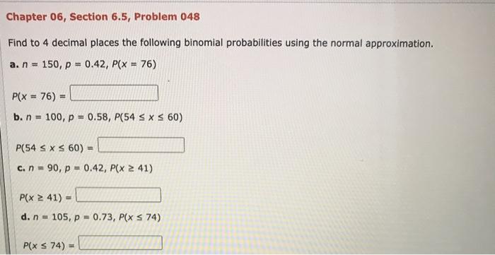 Solved Chapter 06, Section 6.5, Problem 048 Find to 4 | Chegg.com