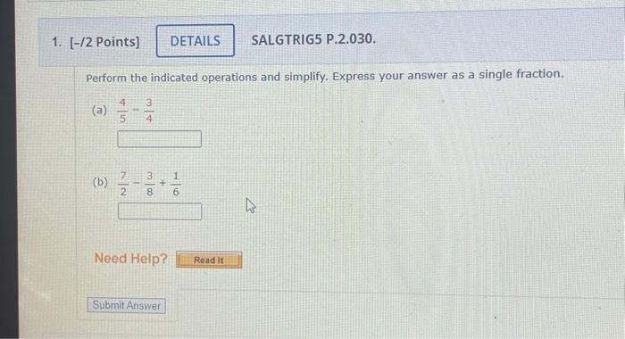 Solved Perform The Indicated Operations And Simplify. | Chegg.com