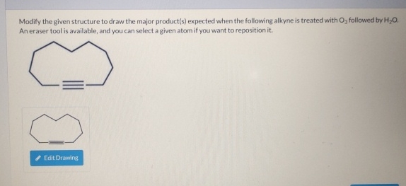 Solved Modify the given structure to draw the major | Chegg.com