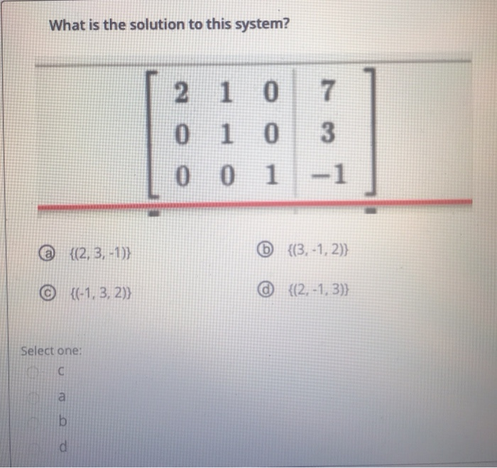 Solved Which of the following matrices is not in reduced | Chegg.com