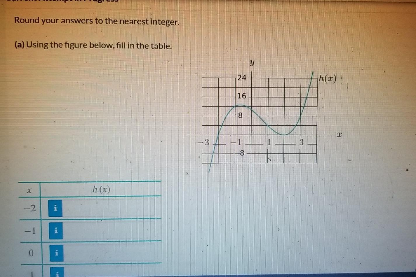 Solved Round your answers to the nearest integer. (a) Using | Chegg.com