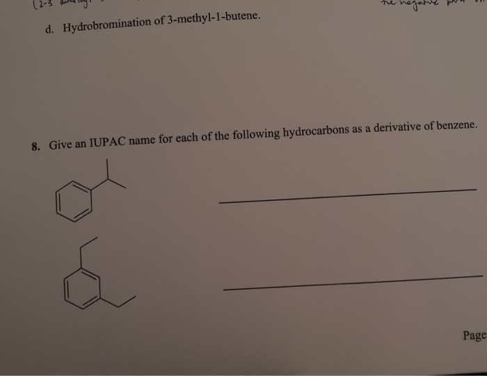 Solved 7. Complete The Following Reactions. Where More Than | Chegg.com