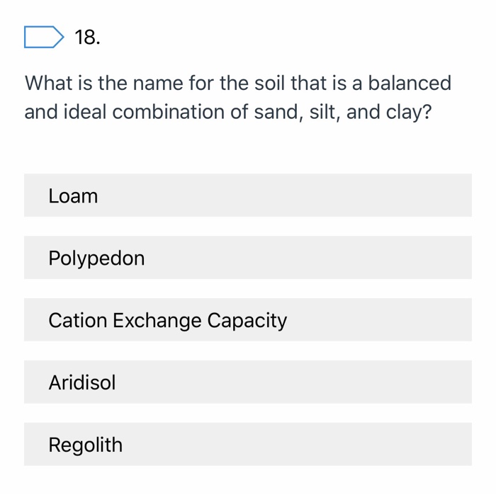 Solved 17. An area of soil being at "field capacity"means