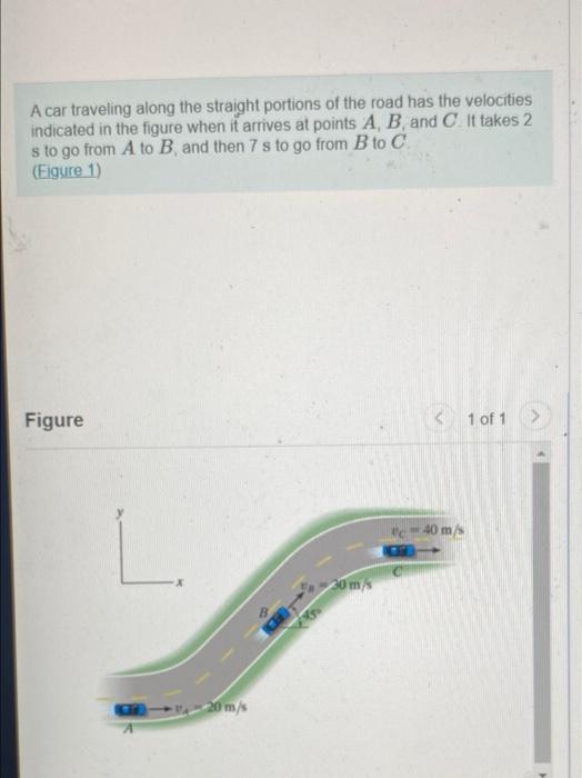 Solved A Car Traveling Along The Straight Portions Of The | Chegg.com