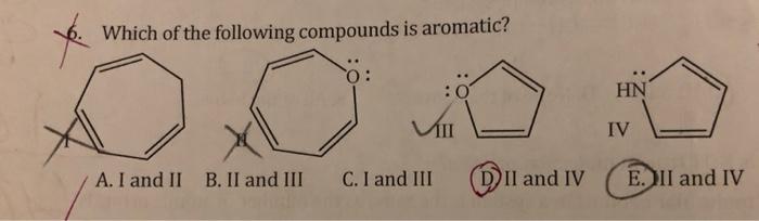 Solved t Which of the following compounds is aromatic? 0: 00 | Chegg.com