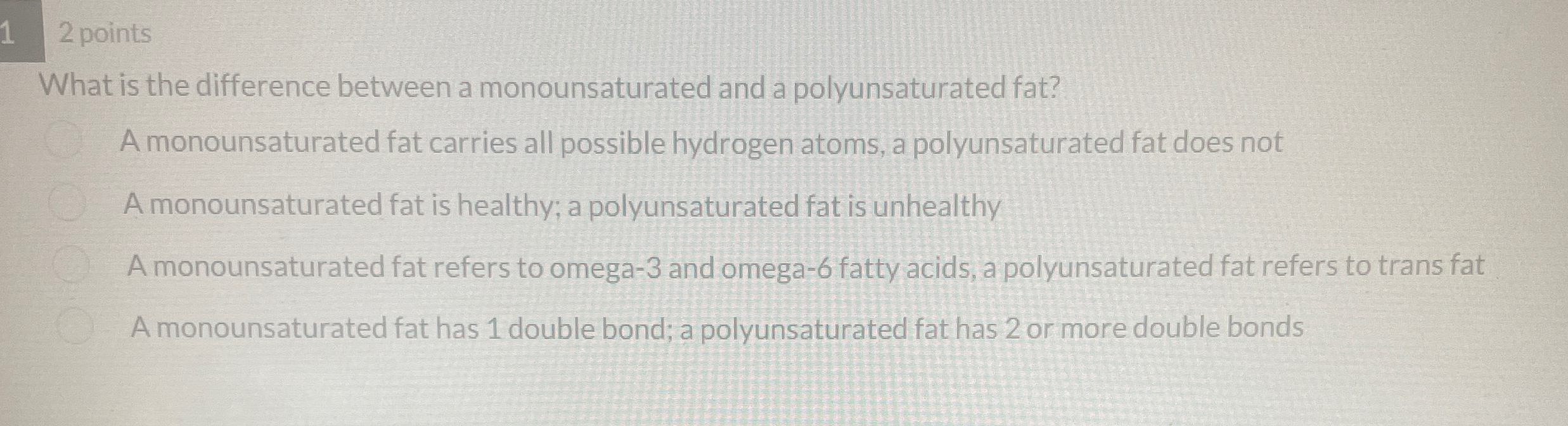 Solved 2 ﻿pointsWhat is the difference between a | Chegg.com