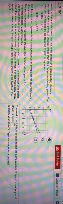 Solved 4.3.69 Skill Builder Question Help 10 Assume that a | Chegg.com