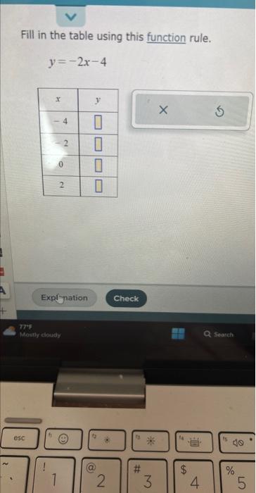 solved-fill-in-the-table-using-this-function-rule-y-2x-4-chegg