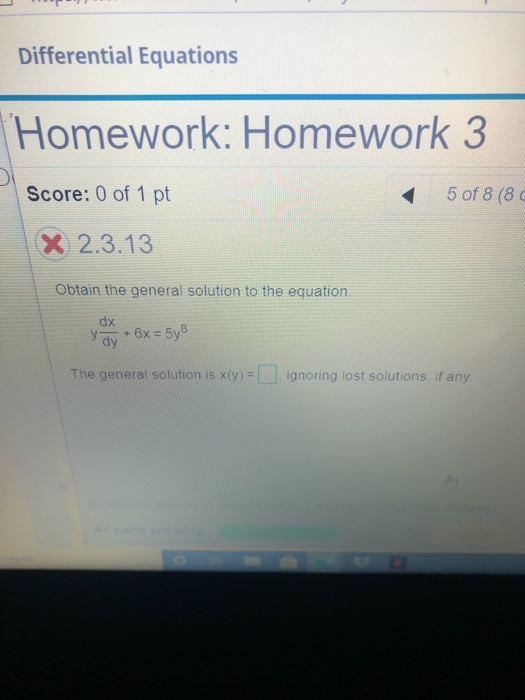 Solved Differential Equations Homework: Homework 3 Score: 0 | Chegg.com