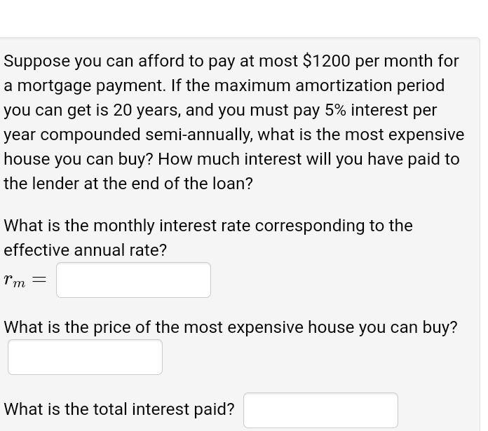 How much house will store 1200 a month buy