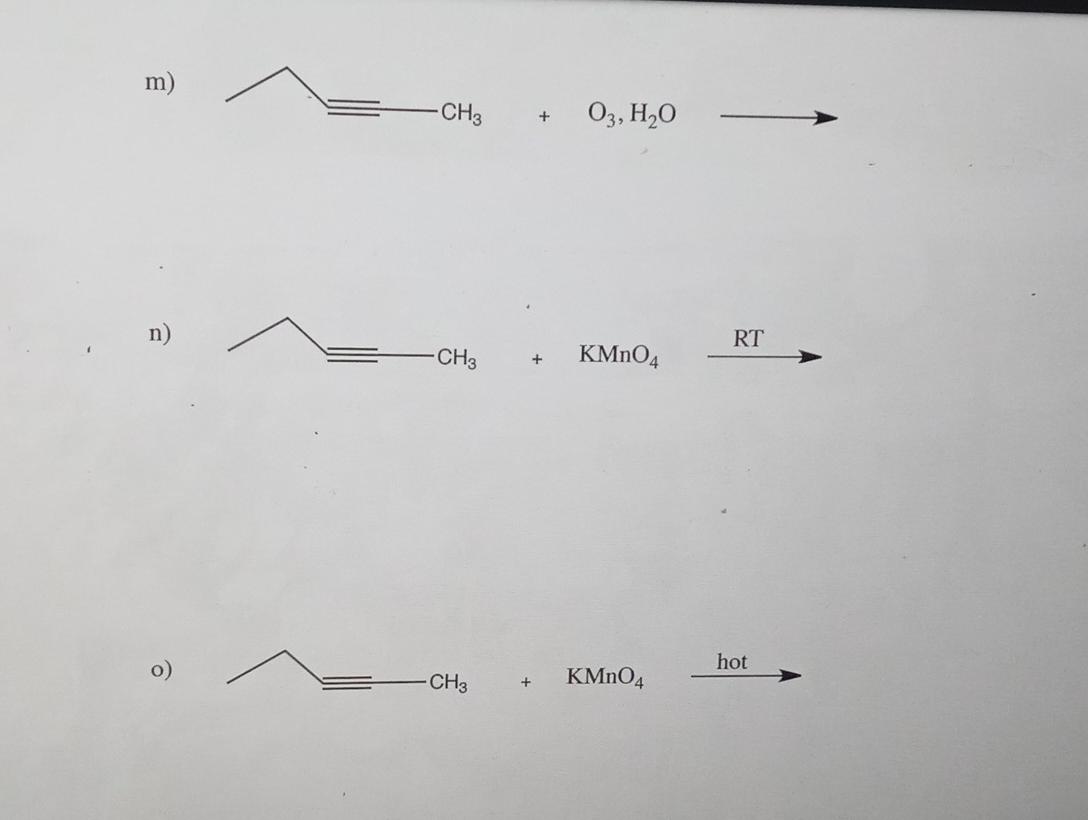 Solved 2. For the following reactions provide the Chegg