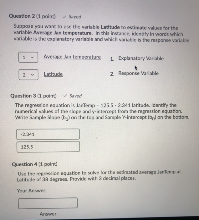 Solved Question 2 (1 point) Saved Suppose you want to use | Chegg.com