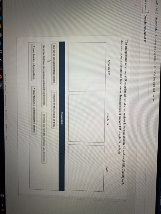 Solved Wd Fall20 Thompson Activities And Due Dates Ch 3