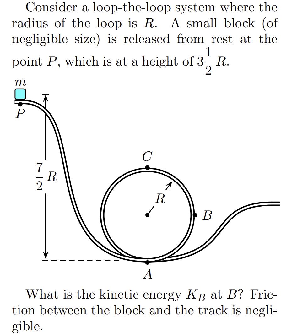 Solved Consider a loop-the-loop system where theradius of | Chegg.com