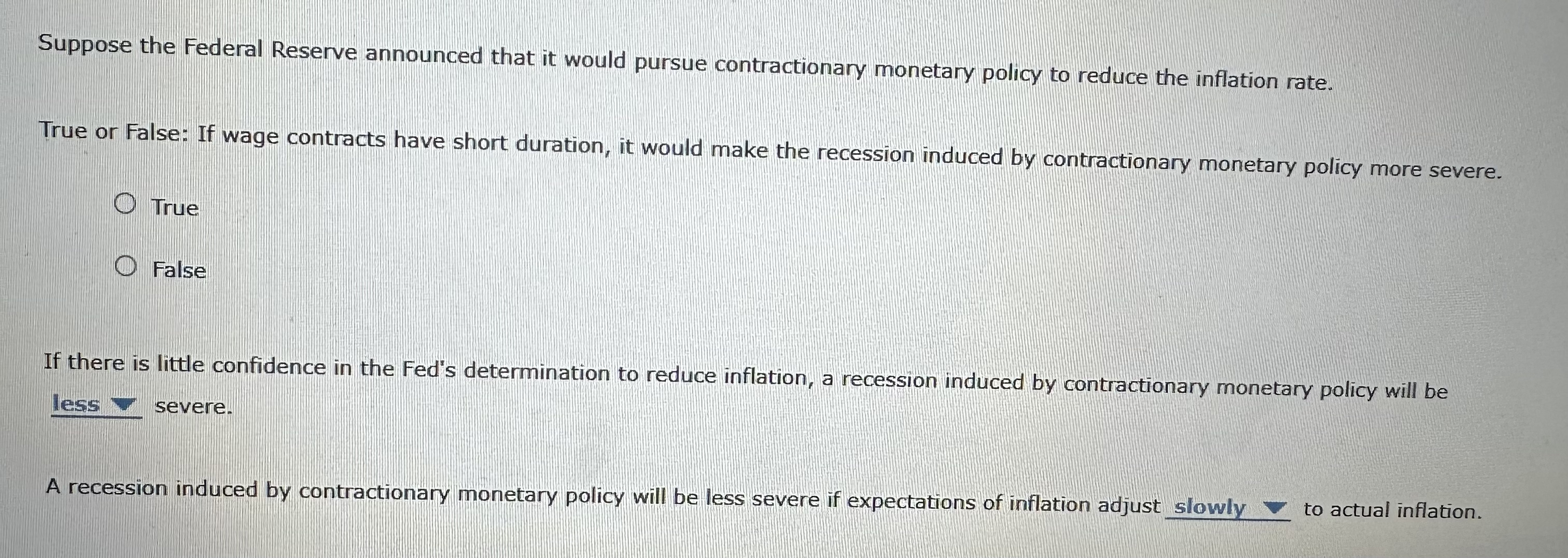 Solved Suppose the Federal Reserve announced that it would | Chegg.com