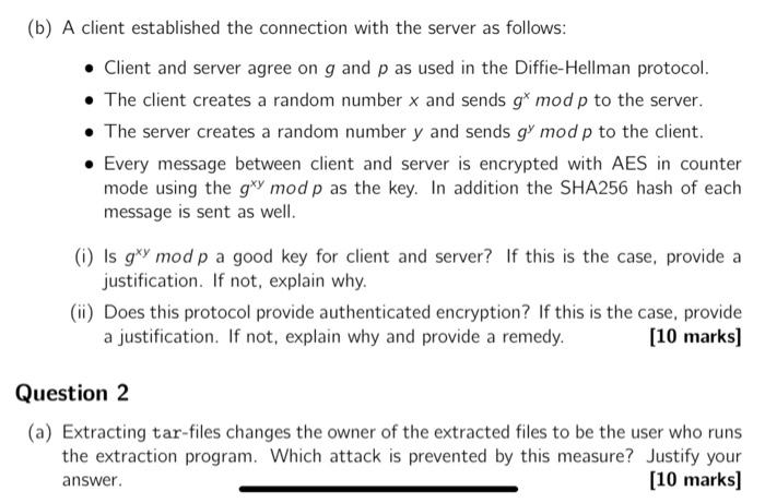 Solved Question 1 (a) Consider ElGamal encryption with g = | Chegg.com