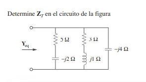 Solved Determine ZT en el circuito de la figura | Chegg.com