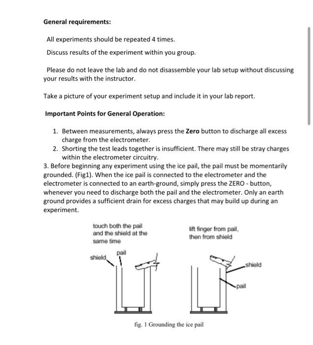 faraday ice pail experiment lab report