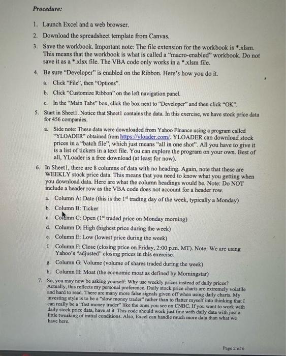 Exam 3-Scaling Up with VBA Learning Objective: In | Chegg.com