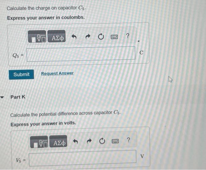 Solved In (Figure 1), C1=C5=8.6μF and C2=C3=C4= 4.4μF. The | Chegg.com