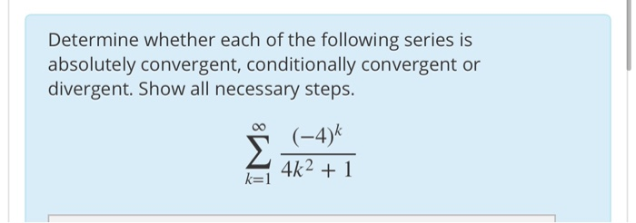 Solved Determine whether each of the following series is | Chegg.com