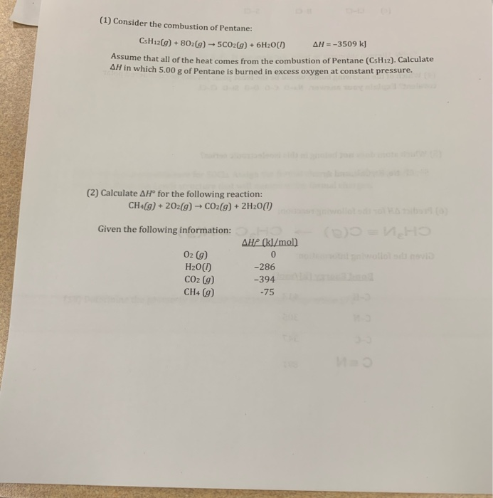 Combustion of c5h12 balanced equation image