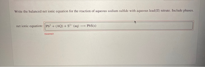 Solved Write The Balanced Net Ionic Equation For The Reac Chegg Com