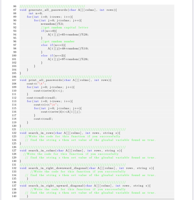 Solved complete this C++ code by adding this function(just | Chegg.com