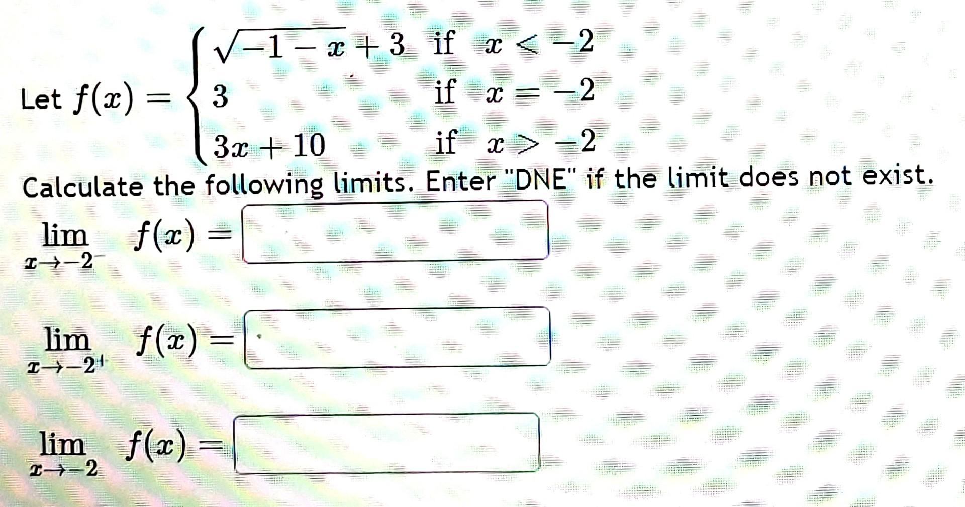 Solved Let F X ⎩⎨⎧−1−x 333x 10 If X≤−2 If X −2 If X −2