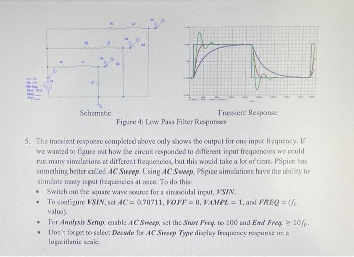 Solved Problem 2: RLC Circuits/Low Pass Filter 1. Use the | Chegg.com