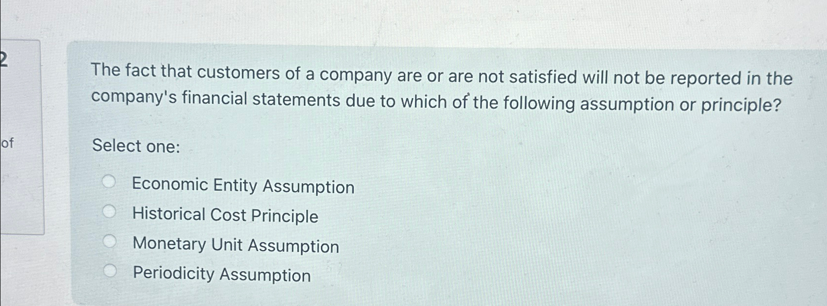 Solved The fact that customers of a company are or are not | Chegg.com