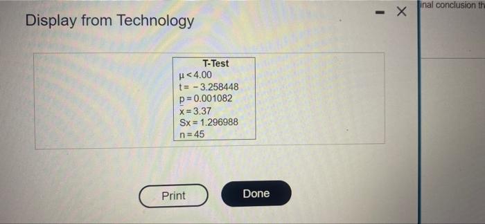 Solved The display provided from technology valable blow out | Chegg.com