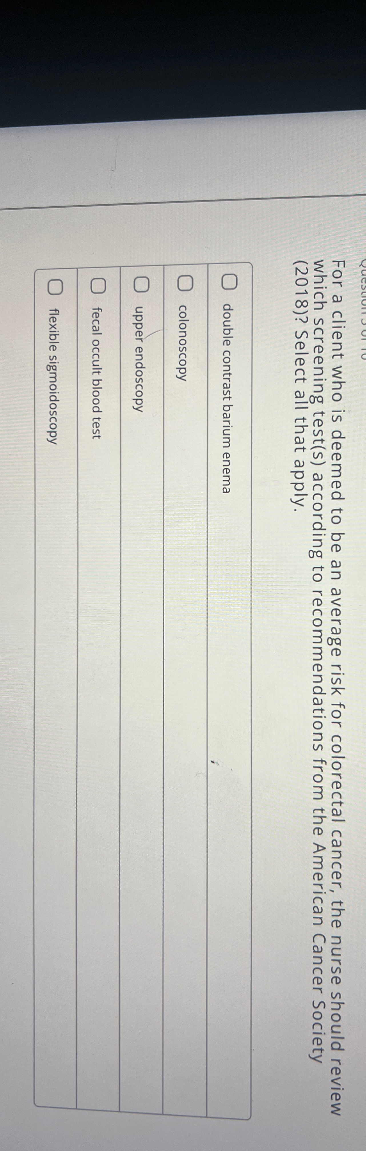 Solved For a client who is deemed to be an average risk for