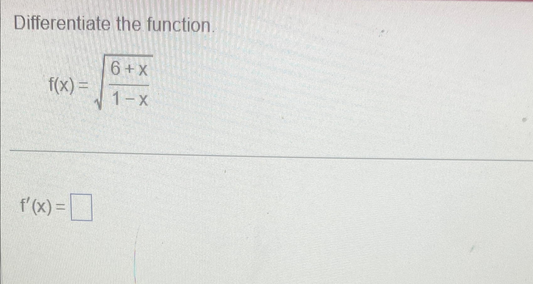 Solved Differentiate The Function F X 6 X1 X2f X