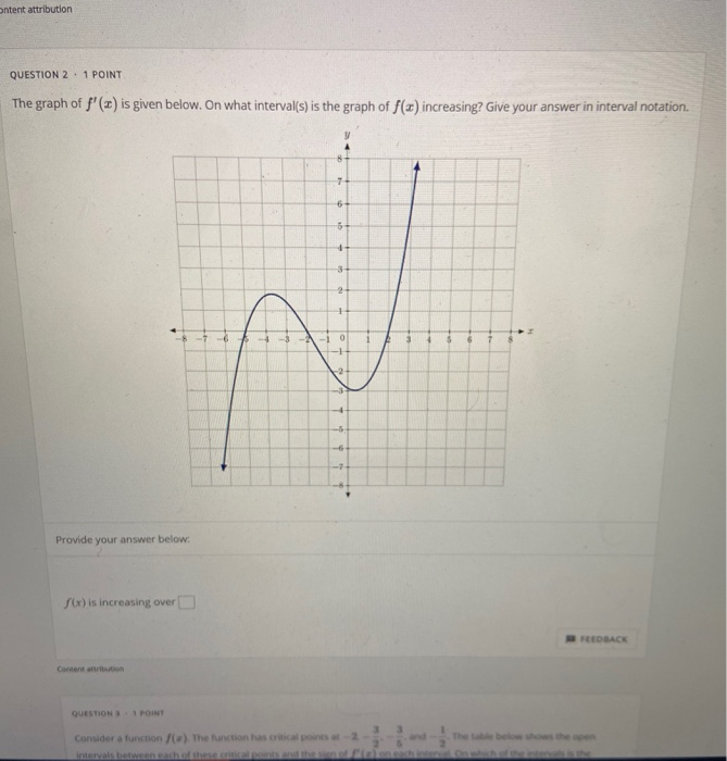 10 Hours C Question 1 1 Point The Graph Of F Is Chegg Com