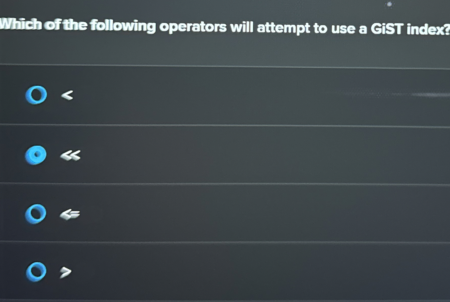 Solved Which Of The Following Operators Will Attempt To Use Chegg