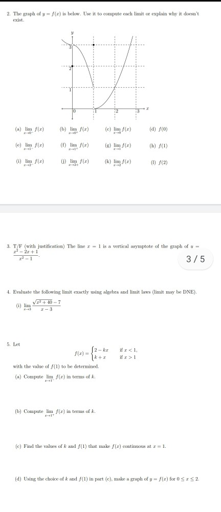 Solved Iii Bini 0 On Id Nii 3 5 2 The Graph Of Y F X Chegg Com