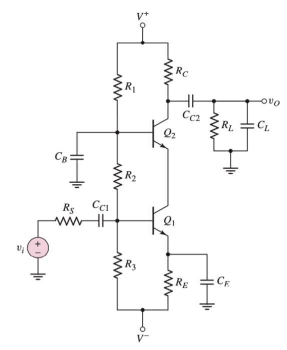 Solved draw the high and low frequency equivelant hybrit-pi | Chegg.com