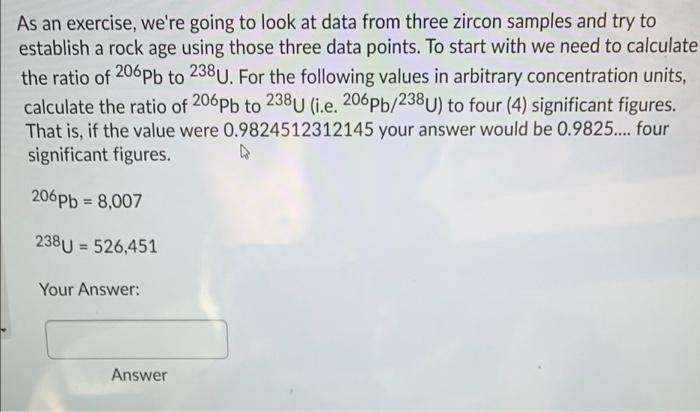Solved As an exercise, we're going to look at data from