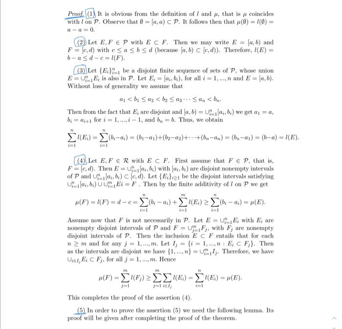 My Quastion About Mesure Theory Mathematics Theor Chegg Com