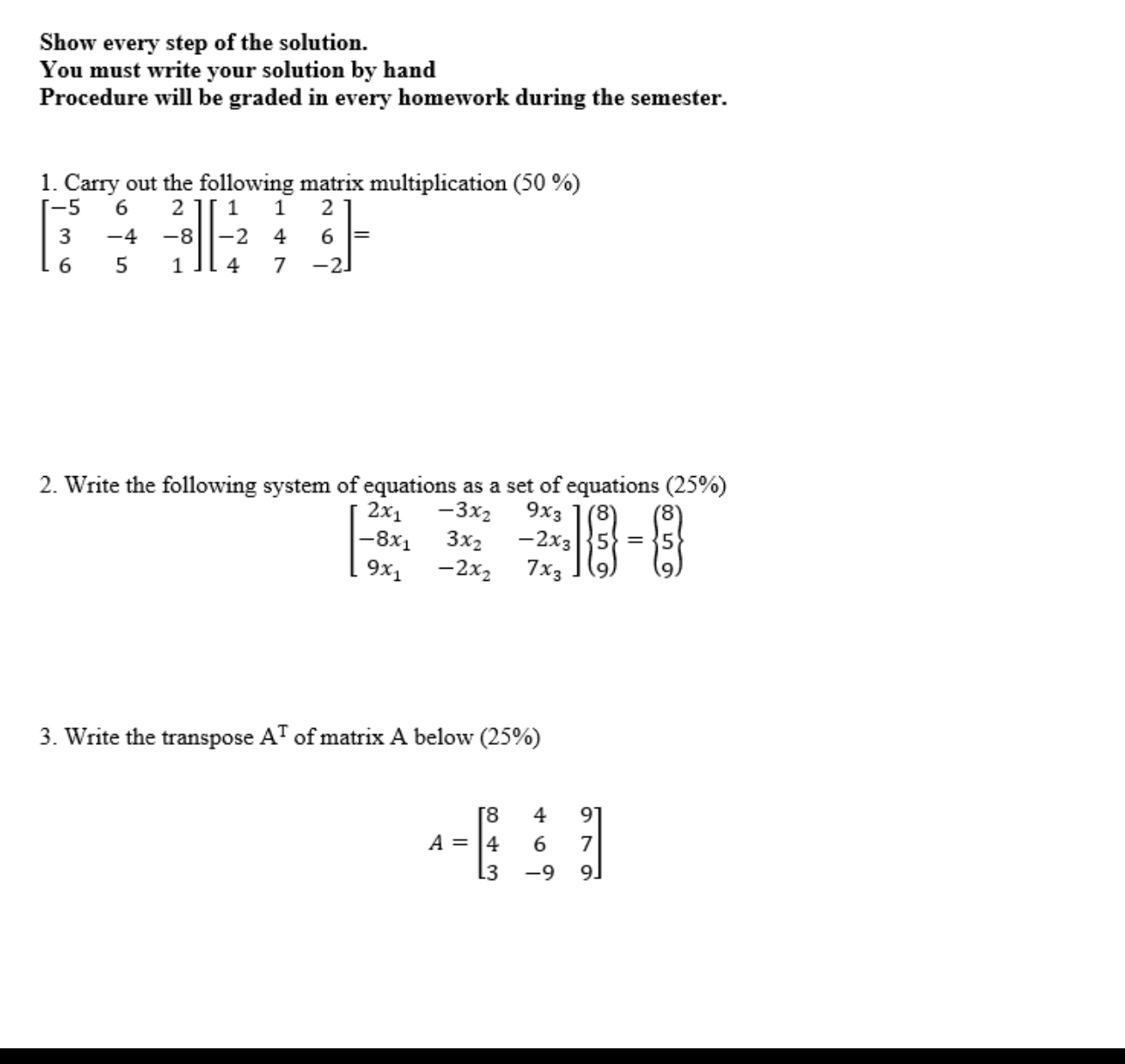Solved Please answer these questions by handShow every step | Chegg.com