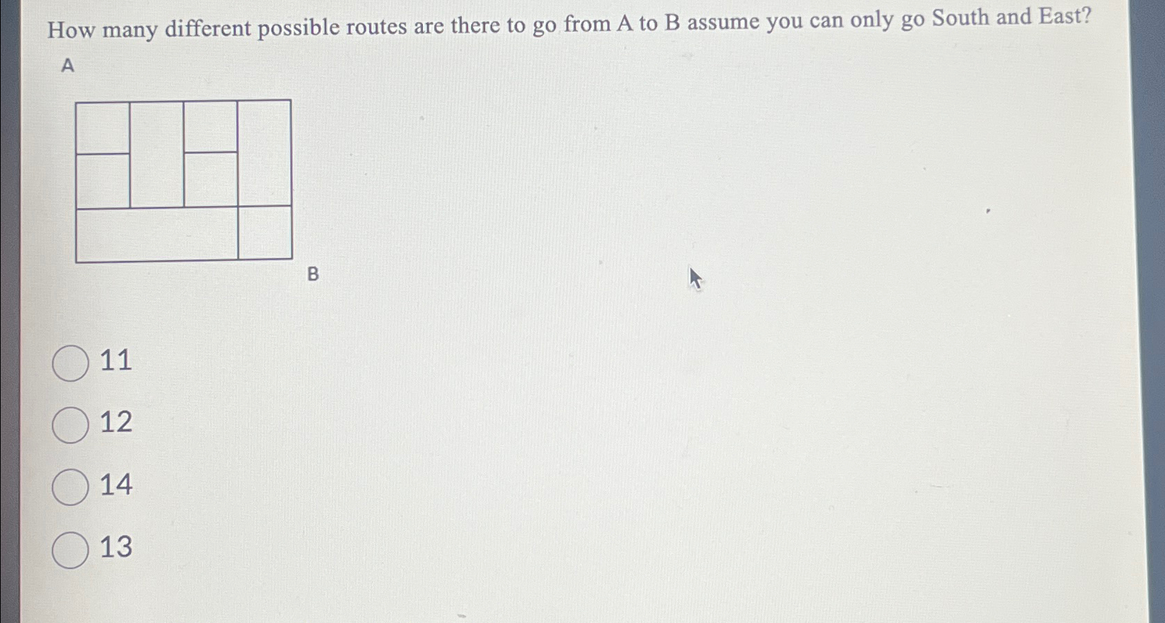Solved How many different possible routes are there to go | Chegg.com