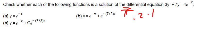 Solved Check whether each of the following functions is a | Chegg.com