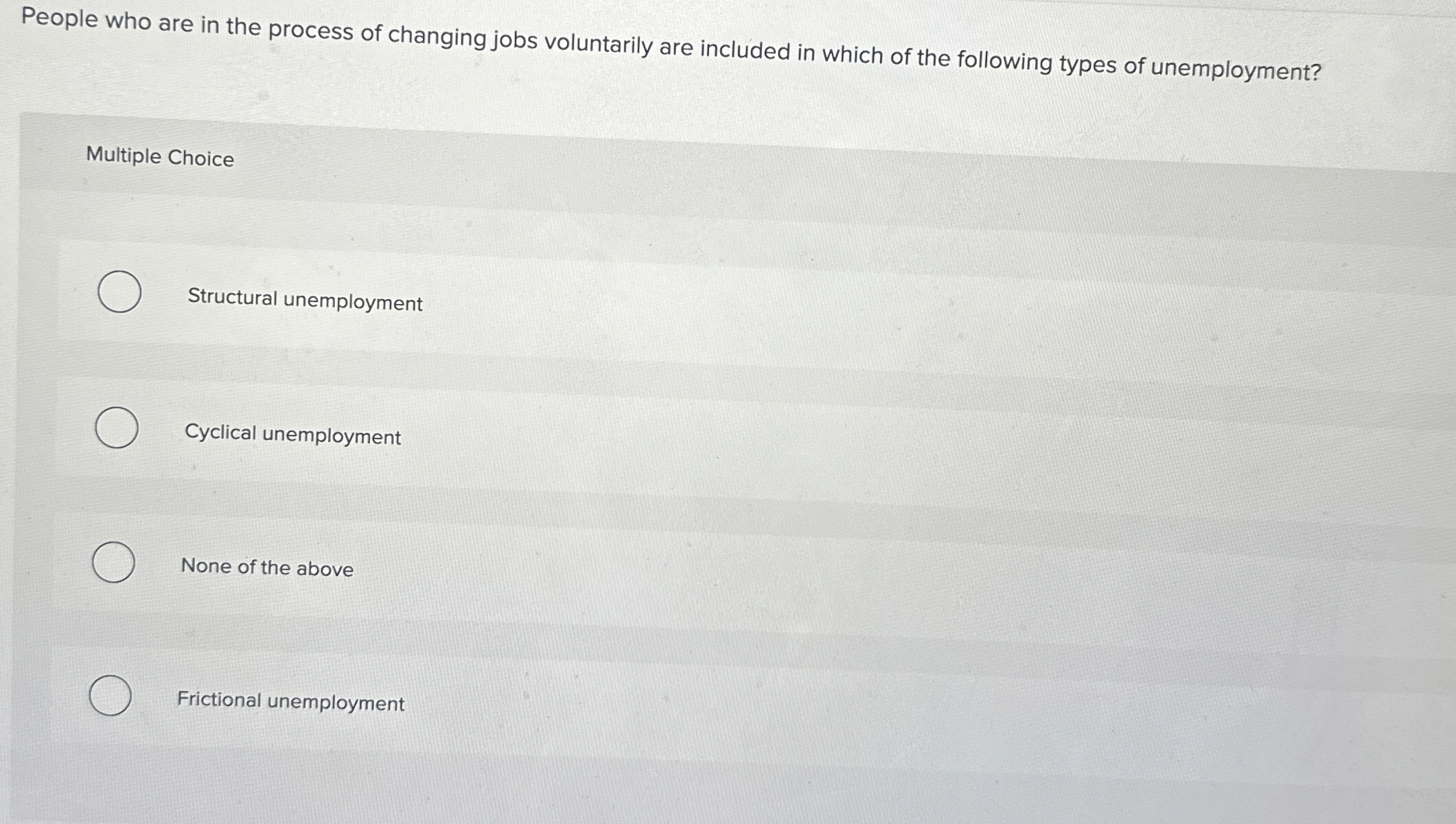 Solved People who are in the process of changing jobs | Chegg.com