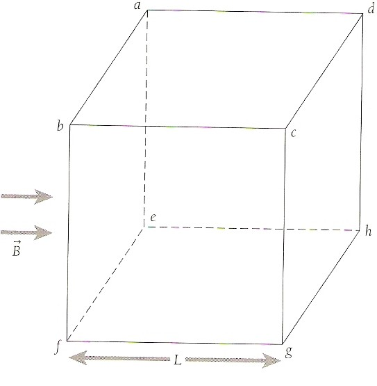 Solved Consider The Cube Having A Side Length L=1m Asshown | Chegg.com