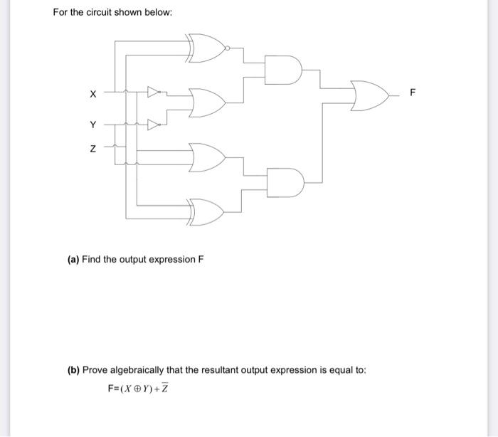 Solved For the circuit shown below: (a) Find the output | Chegg.com