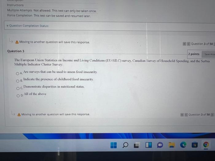 Solved Instructions Multiple Attempts Not allowed. This test | Chegg.com