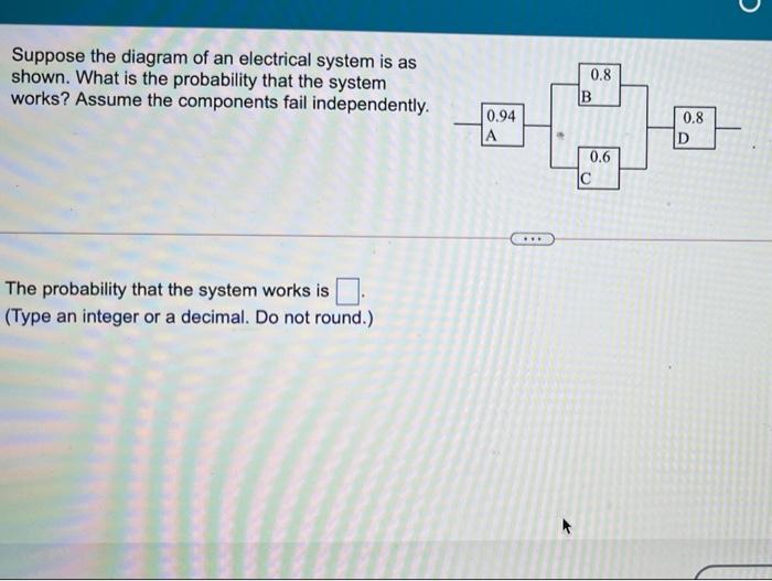 Solved Suppose The Diagram Of An Electrical System Is As | Chegg.com