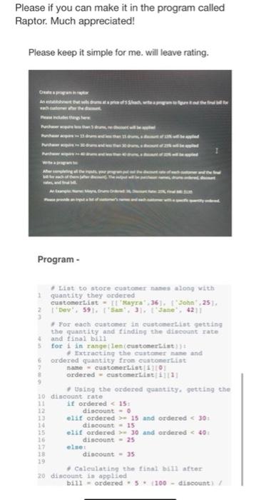 Solved Please if you can make it in the program called | Chegg.com