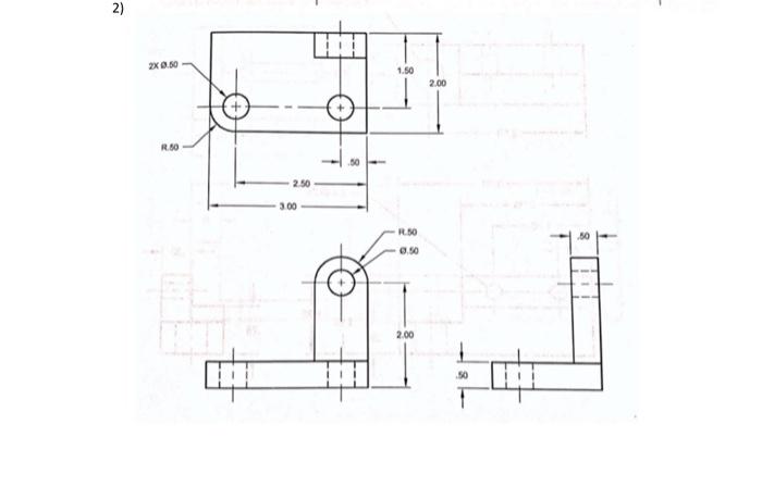 Solved create the pictoral isometric drawings of these | Chegg.com